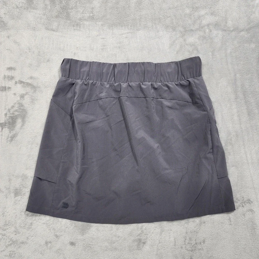 All In Motion Skort Womens XS Gray Athletic Stretch Pockets Lined Running Tennis